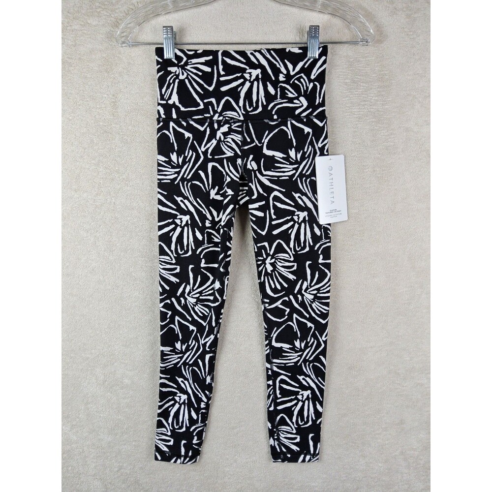 Athleta Women's Elation Textured 7/8 Tight Printed Leggings Size XXS